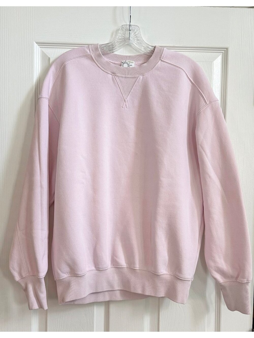 OFFLINE By Aerie Cloud Fleece Oversized Crewneck Sweatshirt - Pink Petal - XS